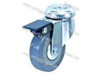 Rubber swivel and brake casters