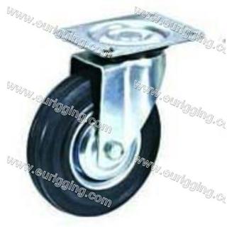 Rubber swivel casters diameter 75mm