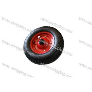 Wheel 400-8 4PR with metalic rim and shaft Φ16x220